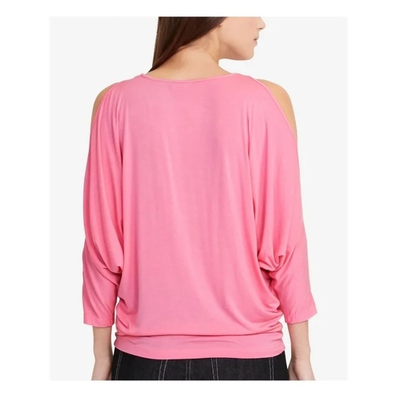 Lauren Ralph Lauren Shauvanna Cold Shoulder Dolman Sleeve Blouse Size XL - Picture 1 of 7